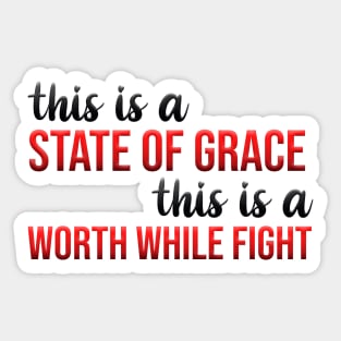 state of grace (taylors version) Sticker